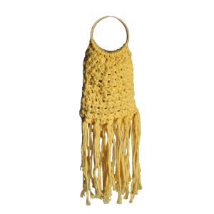 Bolso Macrame Amarillo Leemon