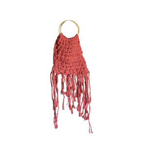 Bolso Macrame coral