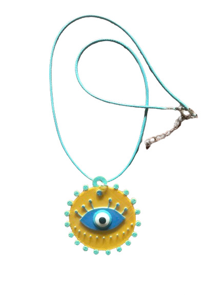 Colgante ojo turco radiante